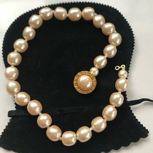 Vintage Karl Lagerfield Faux Pearl Necklace